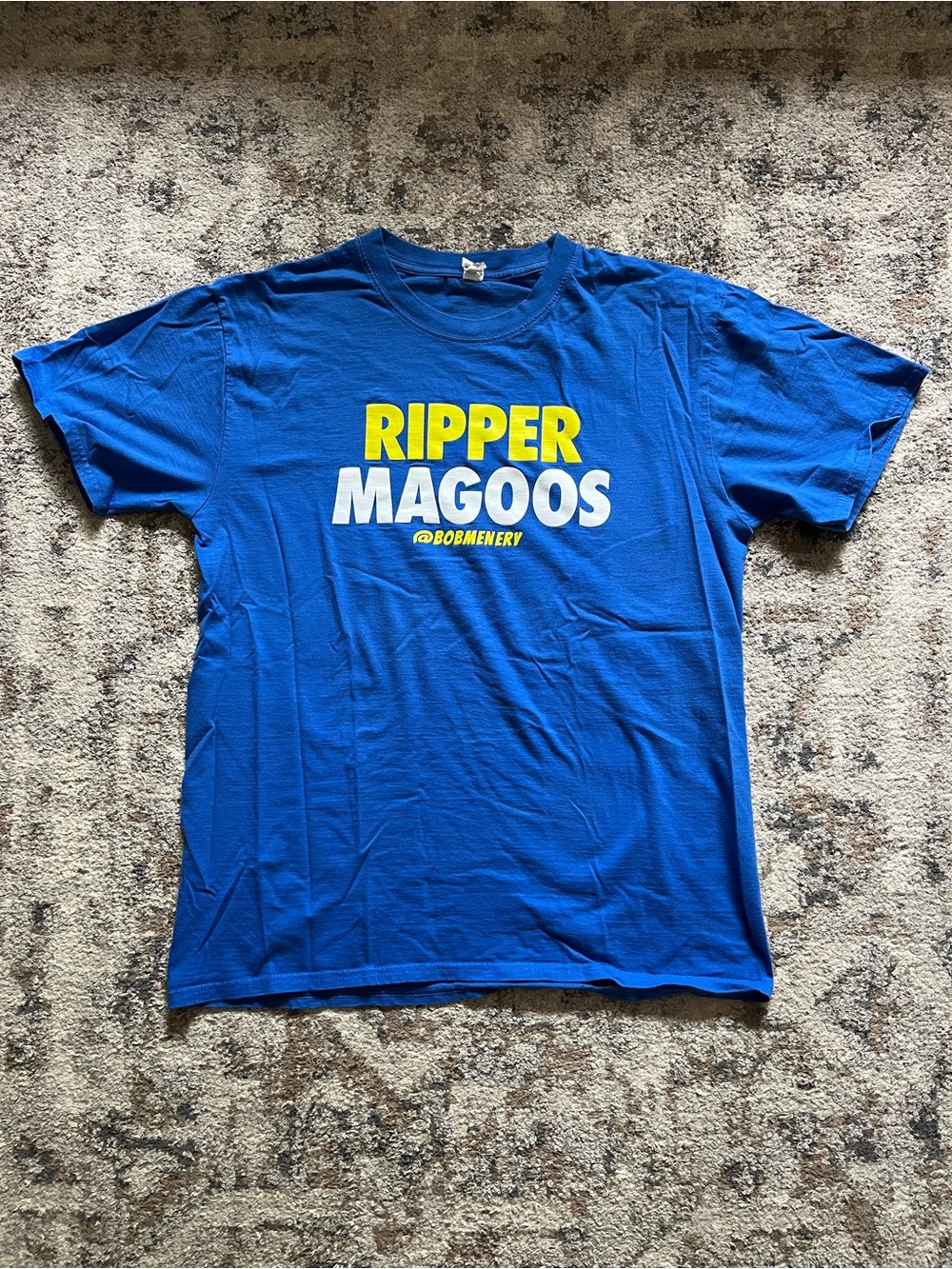 Anvil Mens Large Bob Menery Ripper Magoos T-Shirt